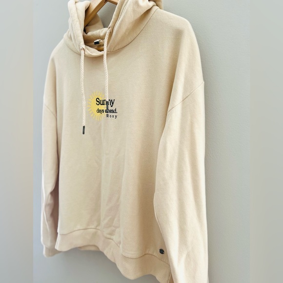 Roxy hooded sweatshirt Suny Day Ahead Pullover size M - Picture 4 of 7